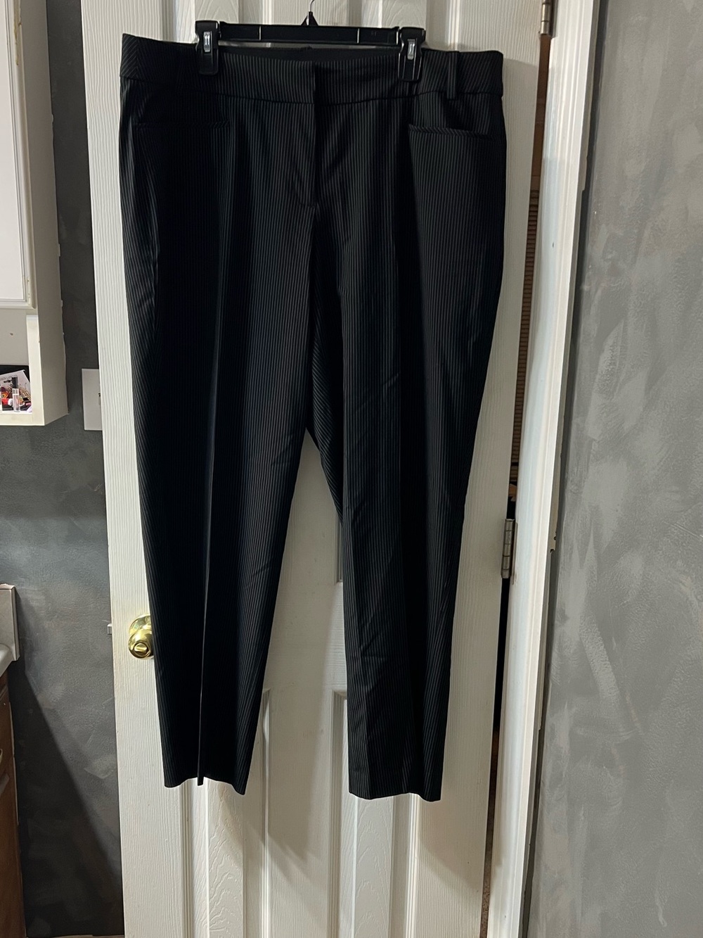 Lane Bryant The Lena Black Pinstripe Dress Pants- Women’s 18R, Workwear